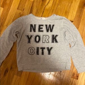 Gray sweatshirt